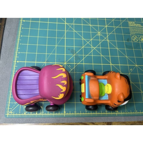 Baby Genius B Toys Vehicle Soft Sided Cars Lot Tiger Dinosaur Alligator Toddler - Picture 15 of 15